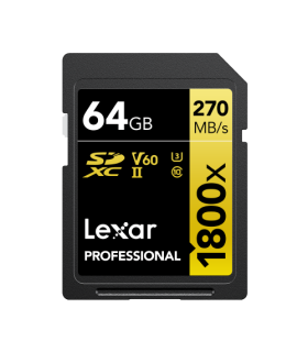 Lexar 1800x 64 GB SDXC UHS-II Clase 10