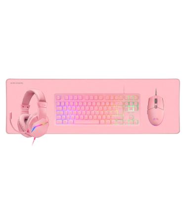 Pack Gaming Mars Gaming MCP-RGB3P  Teclado RGB + Ratn Ptico + Alfombrilla XXL + Auriculares
