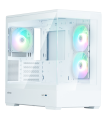 CAJA ZALMAN P30 V2 MATX 3 X VENT 120MM ARGB 2XUSB 3.0 BLANCO S/N FUENTE