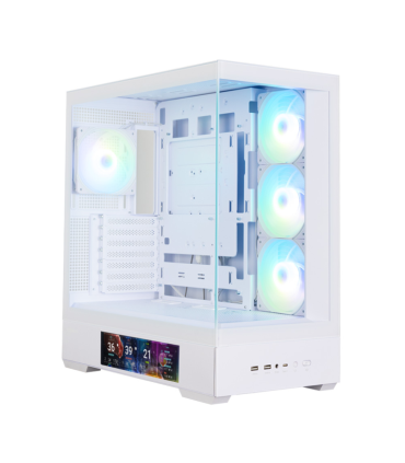 CAJA ZALMAN P40 DS ATX 4 XVENT 120MM ARGB 2XUSB 3.0 BLANCO S/N FUENTE