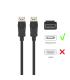 Ewent Cable Displayport 4k @ 60hZ, A A AWG28, 1mt