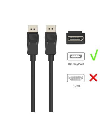 Ewent Cable Displayport 4k @ 60hZ, A A AWG28, 1mt