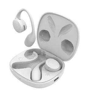 Auriculares Deportivos Bluetooth SPC Ether 2 Sense con estuche de carga/ Autonoma 8h/ Blancos