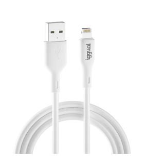 Iggual Cable USB-A Lightning 100 Cm Blanco