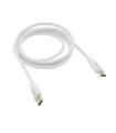 Iggual Cable USB-C/USB-C 100 Cm Blanco Q3.0 3A