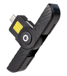 Lector De DNI Y Tarjetas TooQ TQR-3011B  USB Tipo-C  Negro
