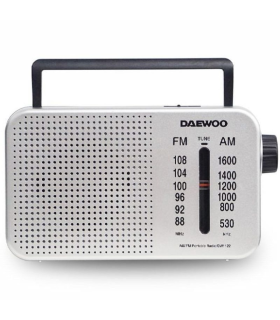 Radio Porttil Daewoo DW1122/ Plata