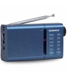 Radio Porttil Daewoo DW1036/ a Pilas/ Azul