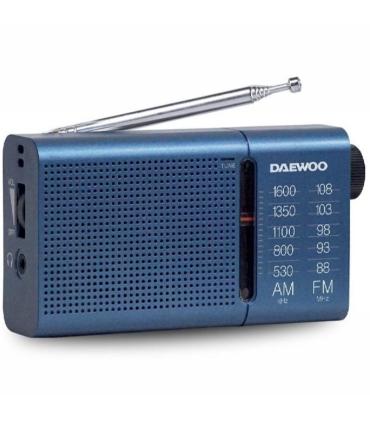 Radio Porttil Daewoo DW1036/ a Pilas/ Azul