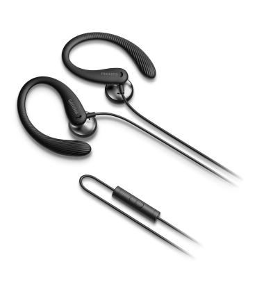Auriculares Deportivos Philips TAA1105BK  Con Micrfono  Jack 3.5  Negros