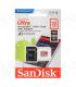 Tarjeta de Memoria SanDisk Ultra 32GB microSD HC UHS-I con Adaptador/ Clase 10/ 120MBs
