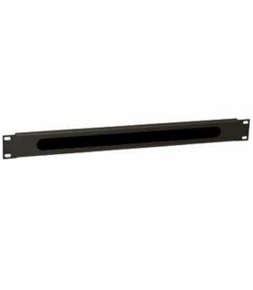 WP Gua Cable con cepillo 1U black  RAL 9005