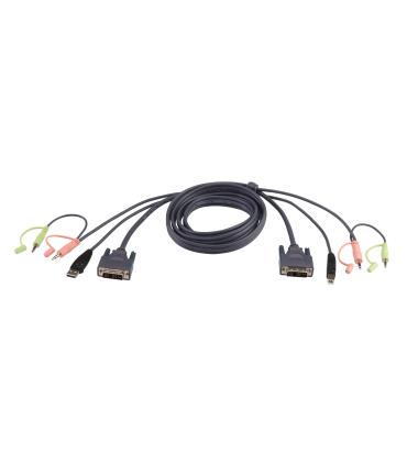 Aten Cable KVM DVI-I Single Link USB De 1,8 M