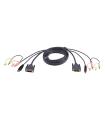 Aten Cable KVM DVI-I Single Link USB De 1,8 M