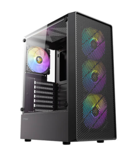 CAJA ANTEC AX26 ARGB ATX NEGRO 4XVENT 120MM 2XUSB SN FUENTE