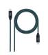 Nanocable Cable USB 3.2 Gen2x2 20Gbps 5A 100W 4K 60Hz USB-C M-USB-C M, Gris Negro, 0.5 M