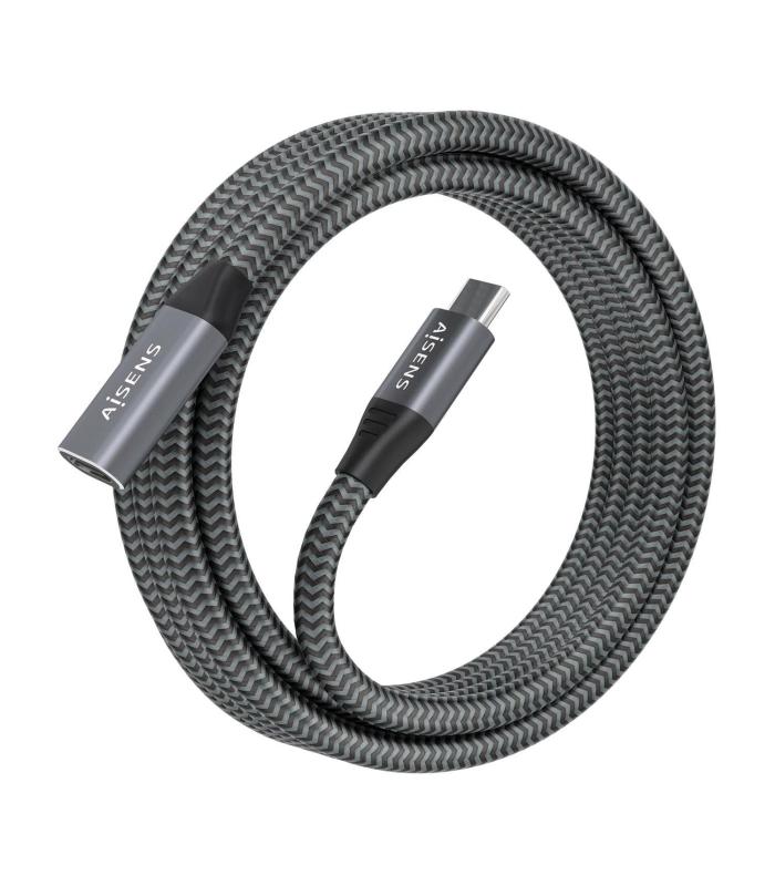 CABLE AISENS USB 3.2 GEN2X2 ALU 20GBPS 8K30 5A 100W USB-C M H 2.0M