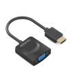 Conversor Aisens A122-0947/ HDMI Macho - SVGA Hembra/ 15cm/ Negro