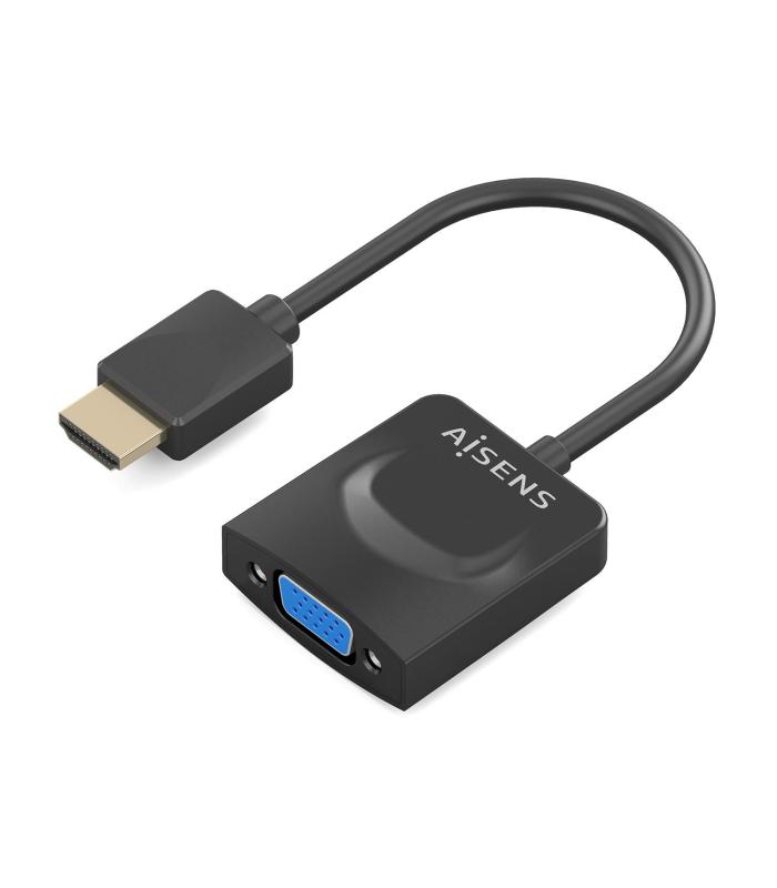 Conversor Aisens A122-0947  HDMI Macho - SVGA Hembra  15cm  Negro