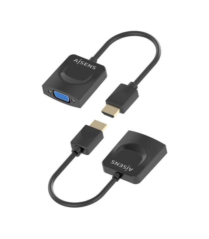 Conversor Aisens A122-0947  HDMI Macho - SVGA Hembra  15cm  Negro