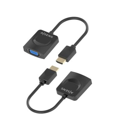 Conversor Aisens A122-0947  HDMI Macho - SVGA Hembra  15cm  Negro