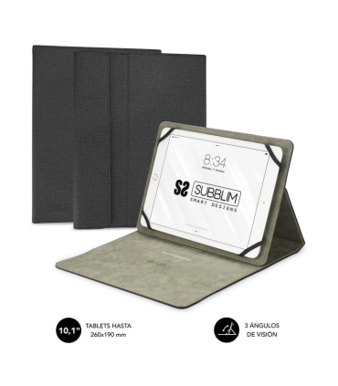 FUNDA TABLET SUBBLIM CLEVER STAND TABLET CASE 10,1\" BLACK