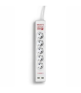 Salicru SPS SAFE 5+ Regleta Con Proteccin 5 Tomas