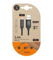 Cable USB 2.0 Tipo-C Tech One Tech TEC2003/ USB Tipo-C Macho - USB Macho/ 1m/ Negro