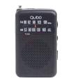 Radio Porttil Qubo R-S1/ Con Cable/ A Pilas/ Negra