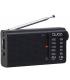 Radio Porttil Qubo RS-2/ con Cable/ a Pilas/ Negra