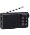 Radio Porttil Qubo RS-2/ Con Cable/ A Pilas/ Negra