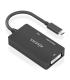 Conversor HDMI Aisens A109-0954  USB Tipo-C Macho - DVI HDMI VGA Hembra  15cm  Negro
