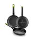 Pack 3 Sartenes Bra Gastro A841201/ 18cm/ 22cm/ 26cm/ Apta para Induccin