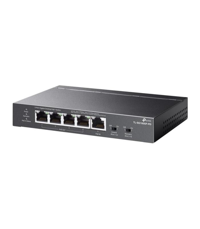 TP-Link TL-SG1005P-PD Switch 1xPoE++ In 4xPoE+ Out