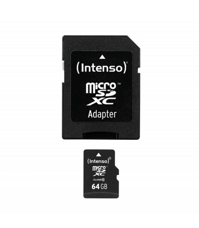 Intenso 3413490 Micro SD clase 10 64GB c/adapt