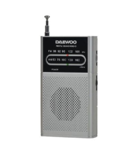 Radio Porttil Daewoo DW1027/ Plata