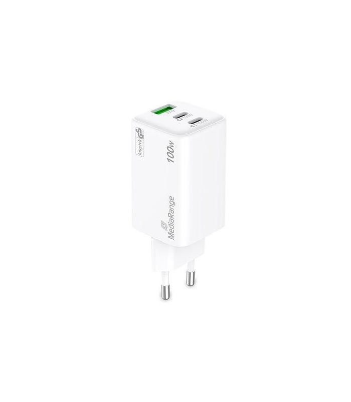 CARGADOR MEDIARANGE TRIPLE USB-A U USB-C 100W