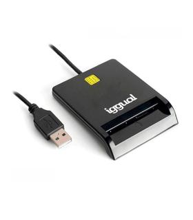 Iggual Lector DNI SIP Tarjetas ID USB 2.0 Negro