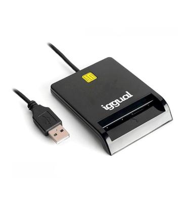 Iggual Lector DNI SIP Tarjetas ID USB 2.0 Negro