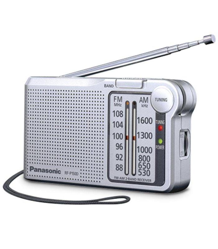 Radio Porttil Panasonic RF-P150D/ con Batera/ a Pilas/ Plateada