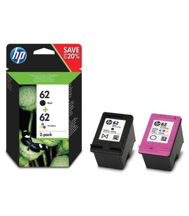 Cartucho de Tinta Original HP n62 Multipack/ Negro/ Tricolor