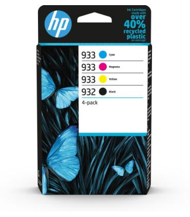 HP Paquete de 4 tintas Originales 932 negro y 933 cian/magenta/amarillo