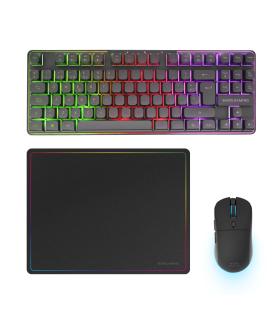 Pack Gaming Mars Gaming MCPWTKL  Teclado Inalmbrico + Ratn Inalmbrico + Alfombrilla