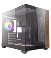CAJA ANTEC CX800 ARGB ATX WOOD 2XVENT REV 120 MM 1X120MM 2XUSB SN FUENTE