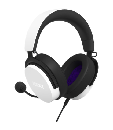 NZXT RELAY AURICULARES CON MICROFONO, DTS, BLANCO