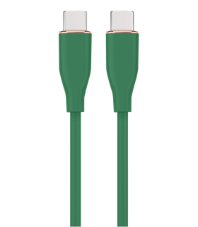 CABLE DE CARGA Y DATOS GEMBIRD (PD) TIPO-C SILICONA ALTA CALIDAD 1,5M VERDE