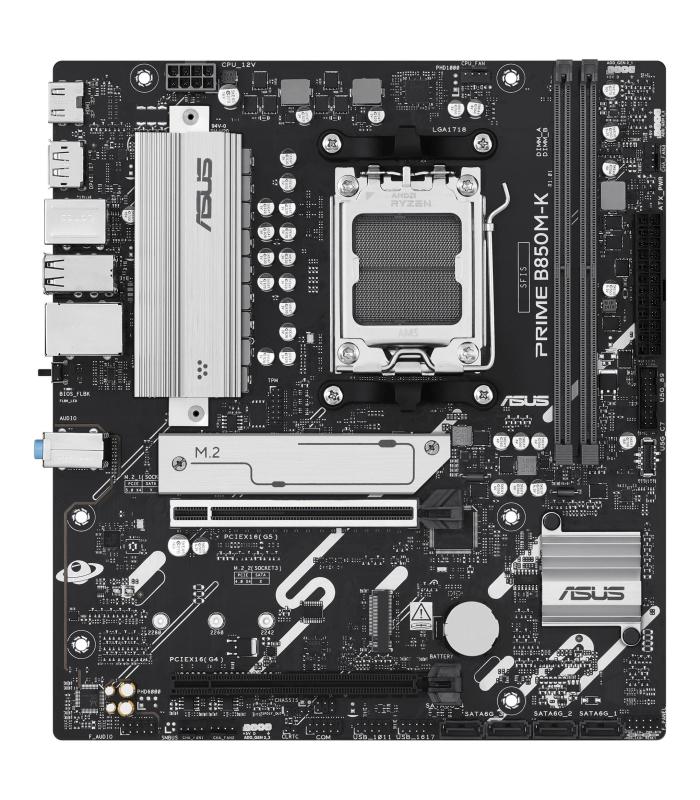 PLACA ASUS PRIME B850M-K,AMD,AM5,B850,2DDR5,128GB,1HDMI+1DP,4SATA3+2M.2,2.5GBLAN,6USB3.2,MATX