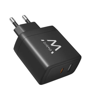 CARGADOR MOVIL RAPIDO EWENT 2PUERTOS (USB-C A) 65W