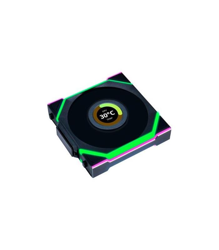 VENTILADOR 120X120 LIAN LI UNIFAN SL WIRELESS LCD BK RV