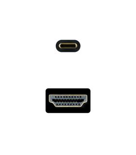 CABLE CONVERSOR USB-C M A HDMI M 4K-30HZ 1.8 M NANOCABLE 10.15.5132